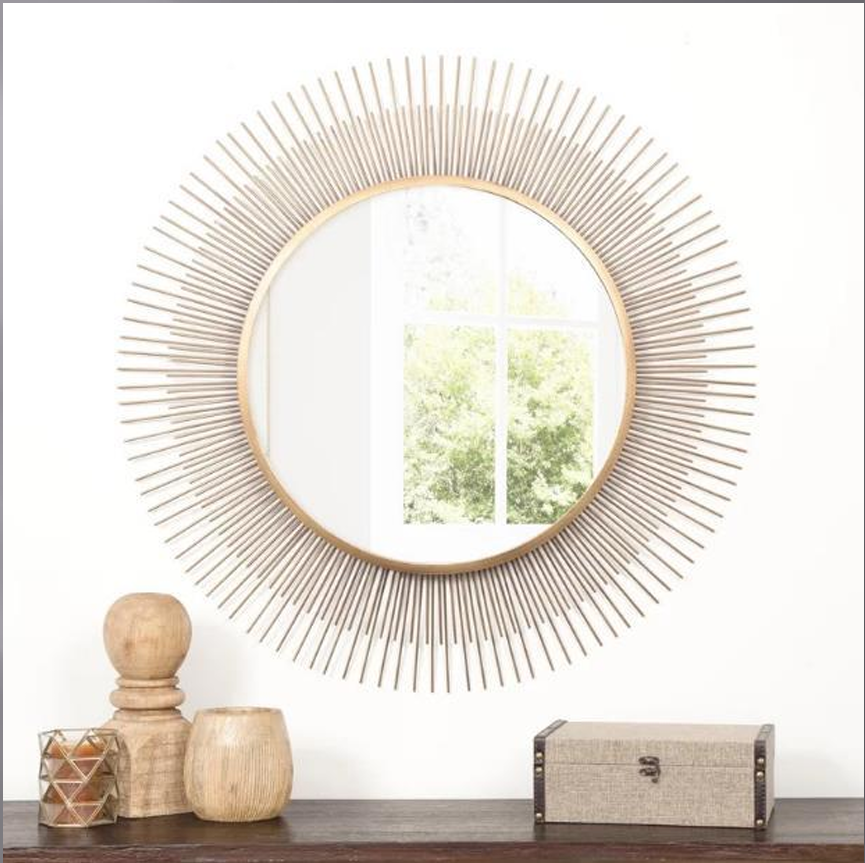 01.Metal Starburst Wall Mirror