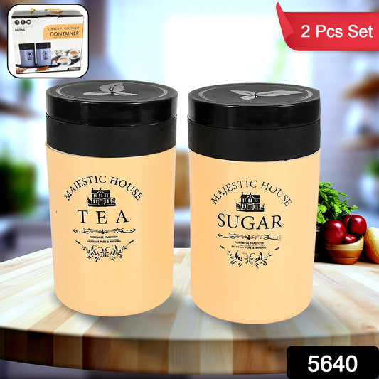 Airtight Tea Coffee Sugar Container 800ML Plastic Jar | Tidy Table