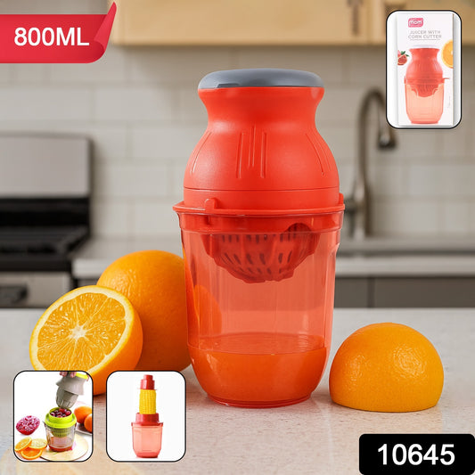 Manual Juicer with Corn Cutter â 800ml Compact Kitchen Tool