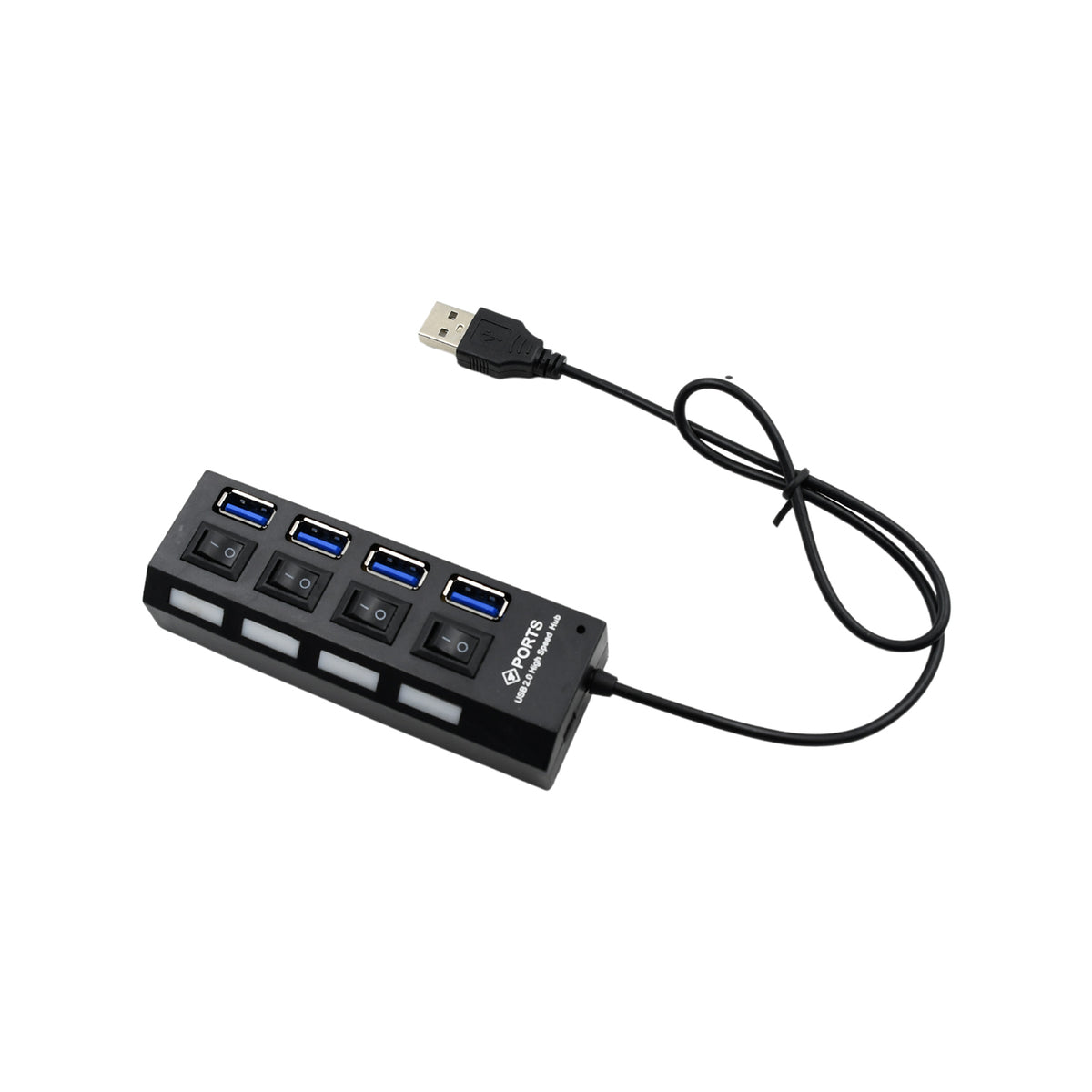 4 Port USB Hub â High-Speed 2.0 Splitter with Switches | Compshop