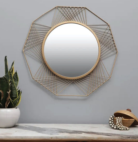 01. Hexagon Lines Mirror