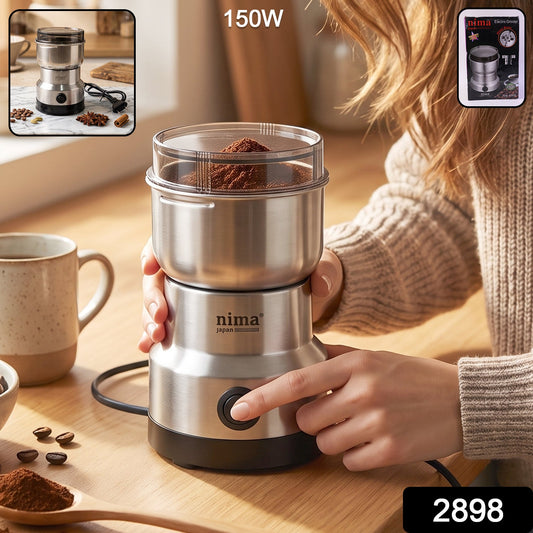 Mini Electric Grinder 150W Stainless Steel for Coffee Spice and Mas...