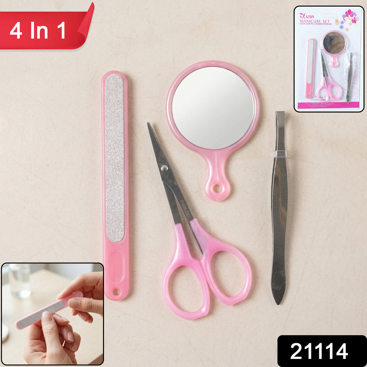 4 in 1 manicure and pedicure kit â Compact & versatile grooming set