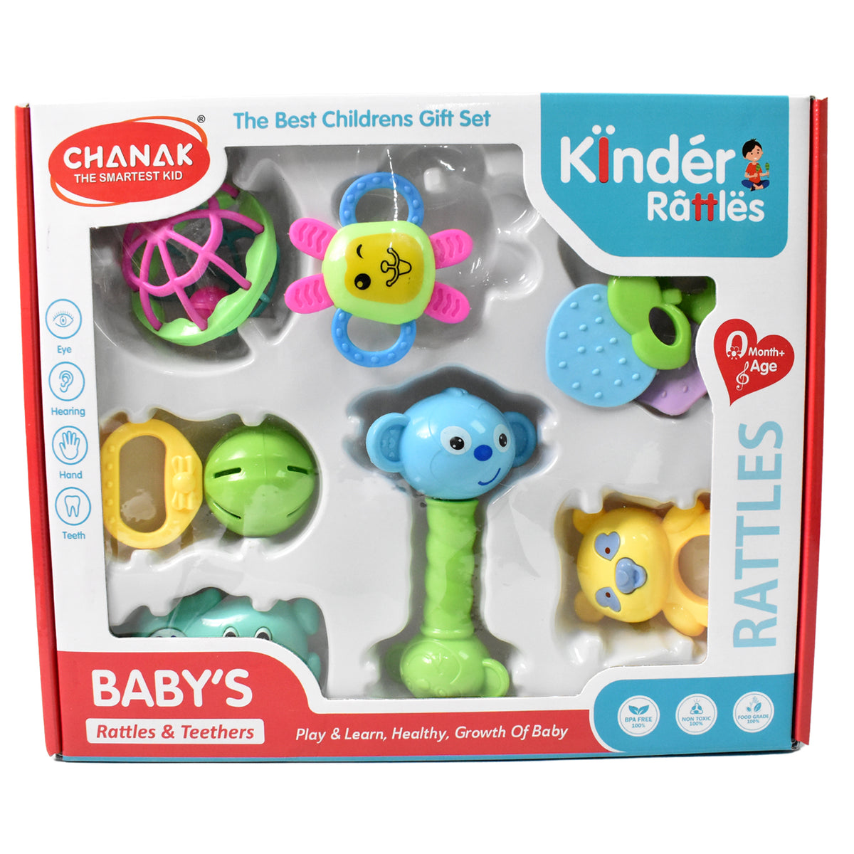 Baby Rattle & Teething Set â 8-Piece Non-Toxic