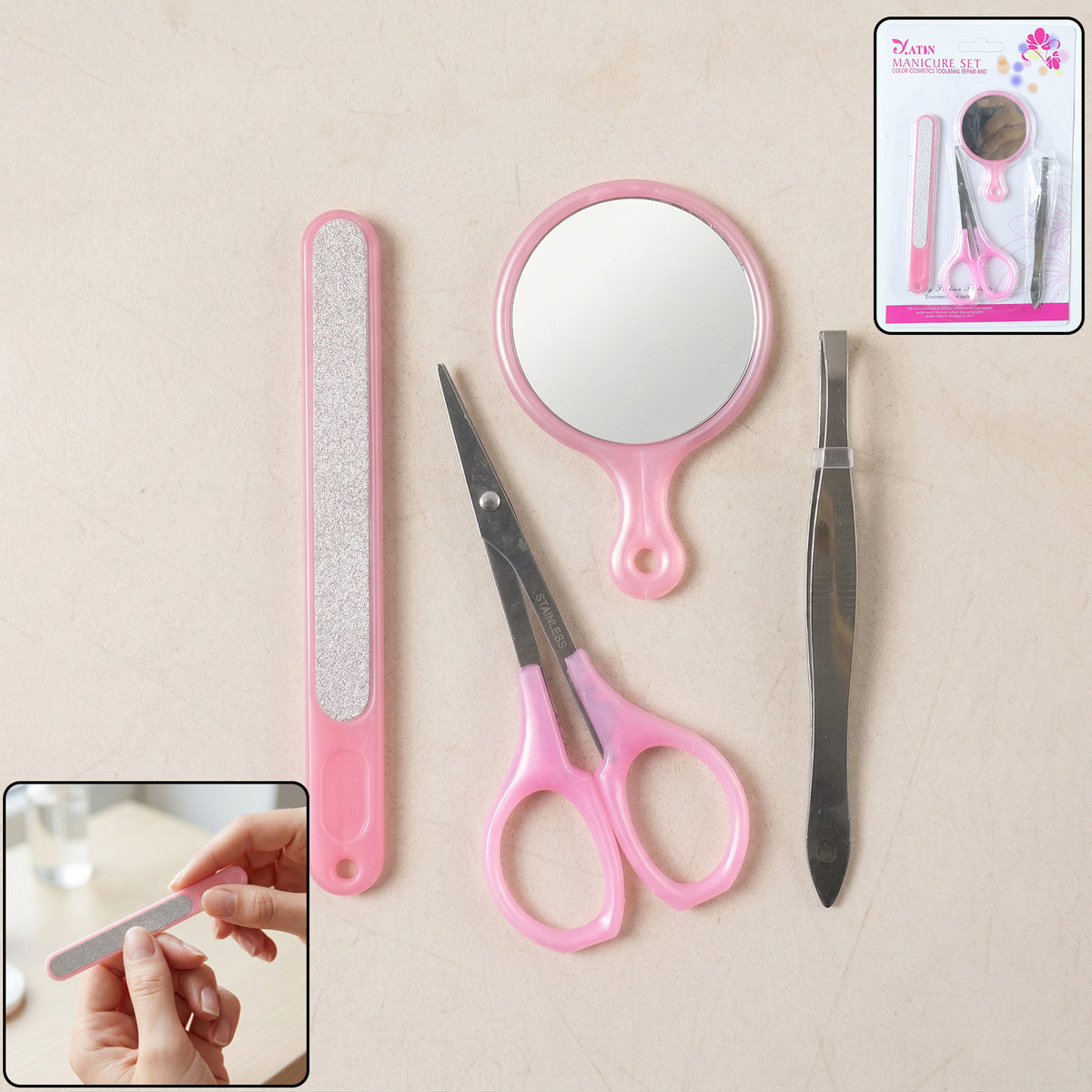 4 in 1 manicure and pedicure kit â Compact & versatile grooming set
