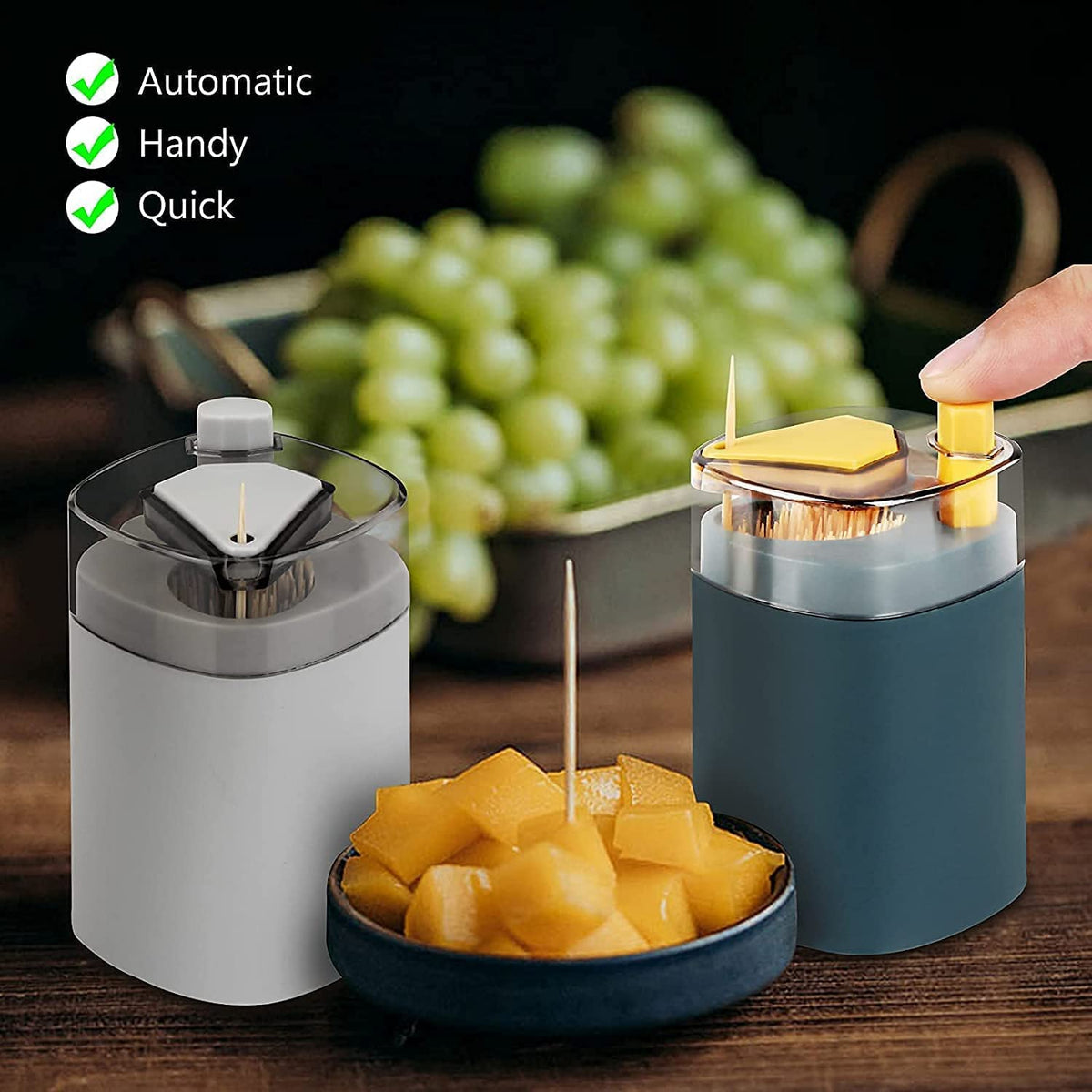 Automatic Toothpick Dispenser â Pop-Up Holder for Kitchen | Tidy Table