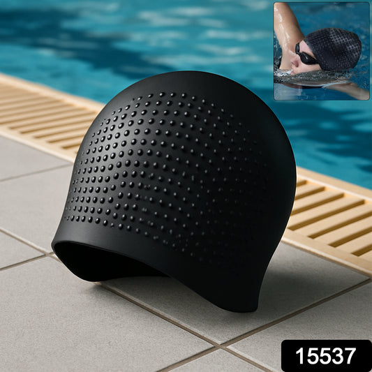 Premium Silicone Waterproof Swimming Cap (1 Pc)