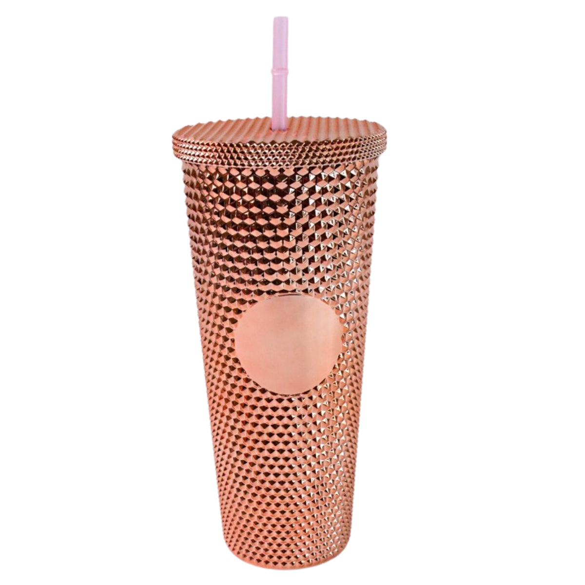 Studded Tumbler â Double Walled Cold Cup with Straw Lid