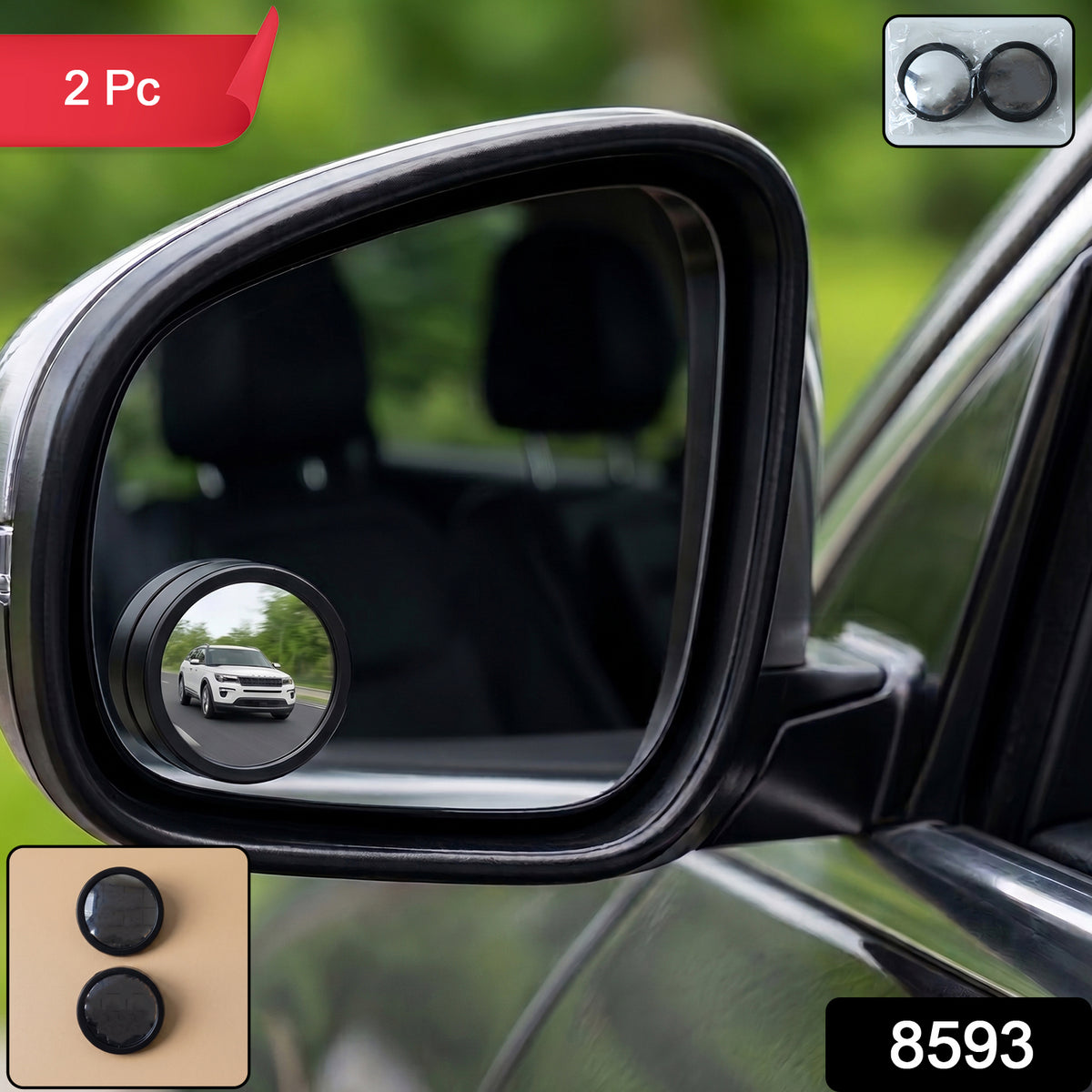 360Â° Adjustable Blind Spot Mirror â Wide-Angle Rear View Enhancement