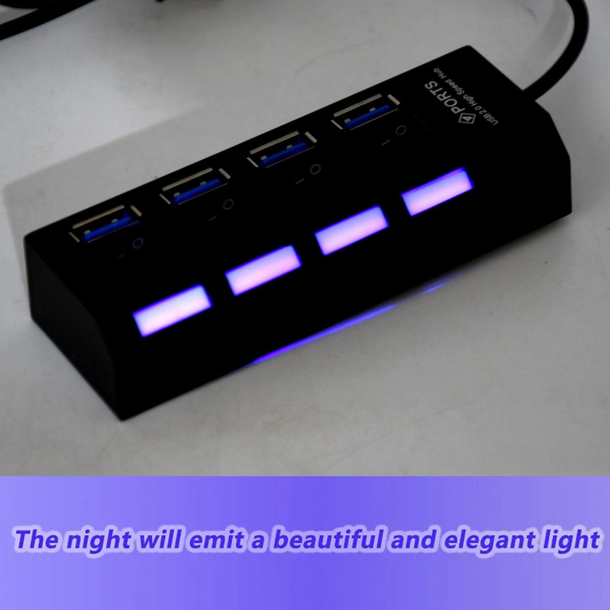 4 Port USB Hub â High-Speed 2.0 Splitter with Switches | Compshop