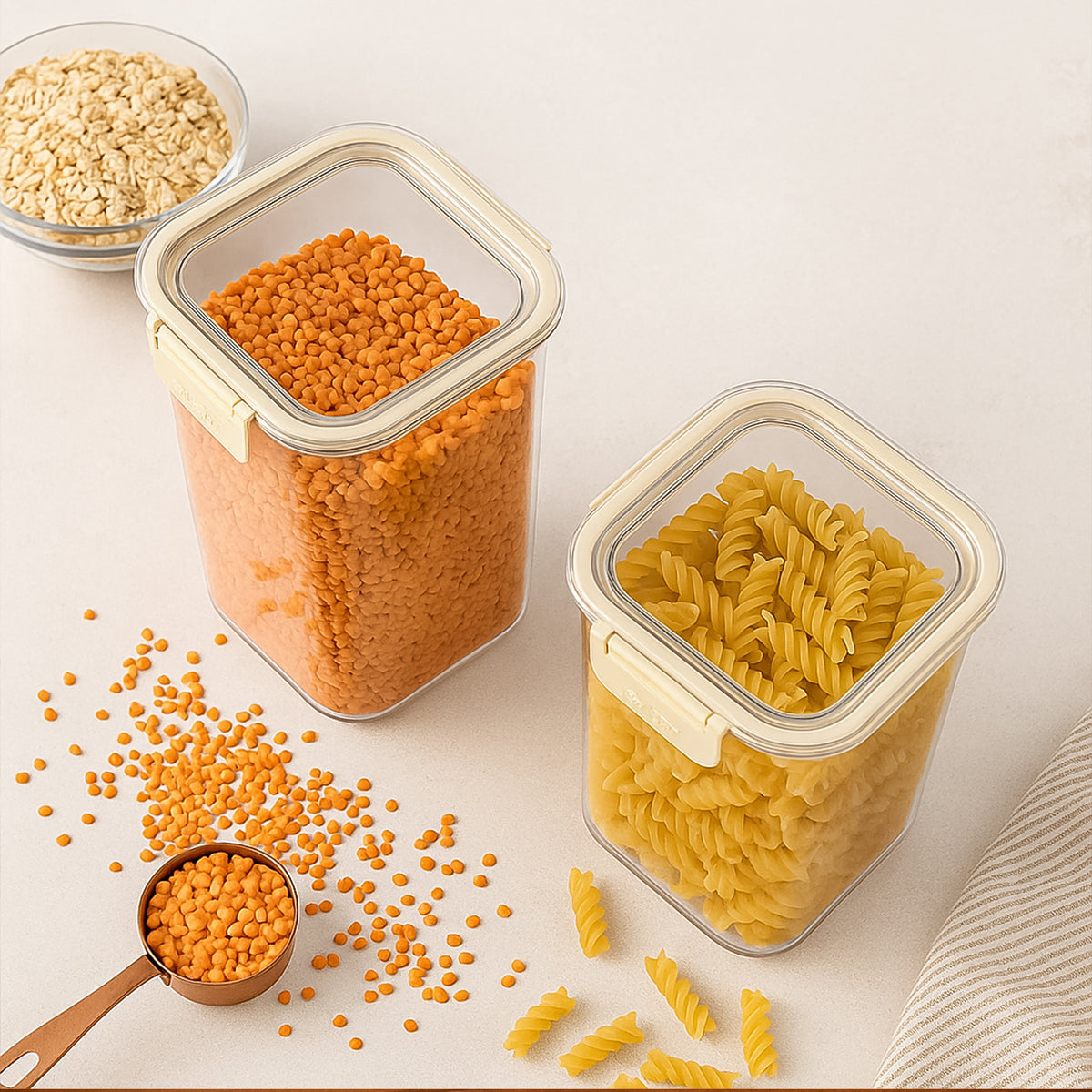 Apex Airtight Kitchen Storage Containers â Set of 2, 1400ml Each