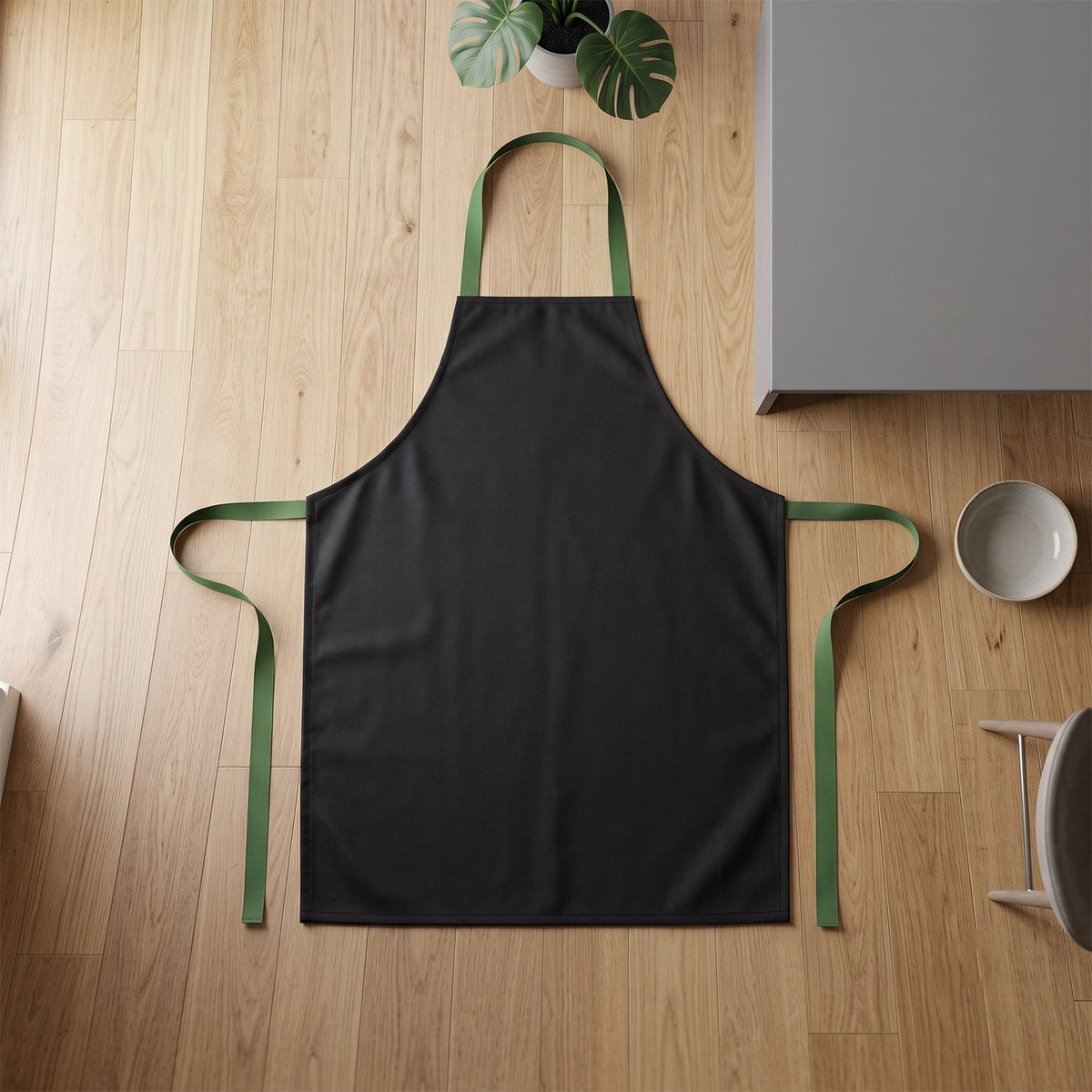Adjustable Cooking Apron for Kitchen with Neck and Waist Ties