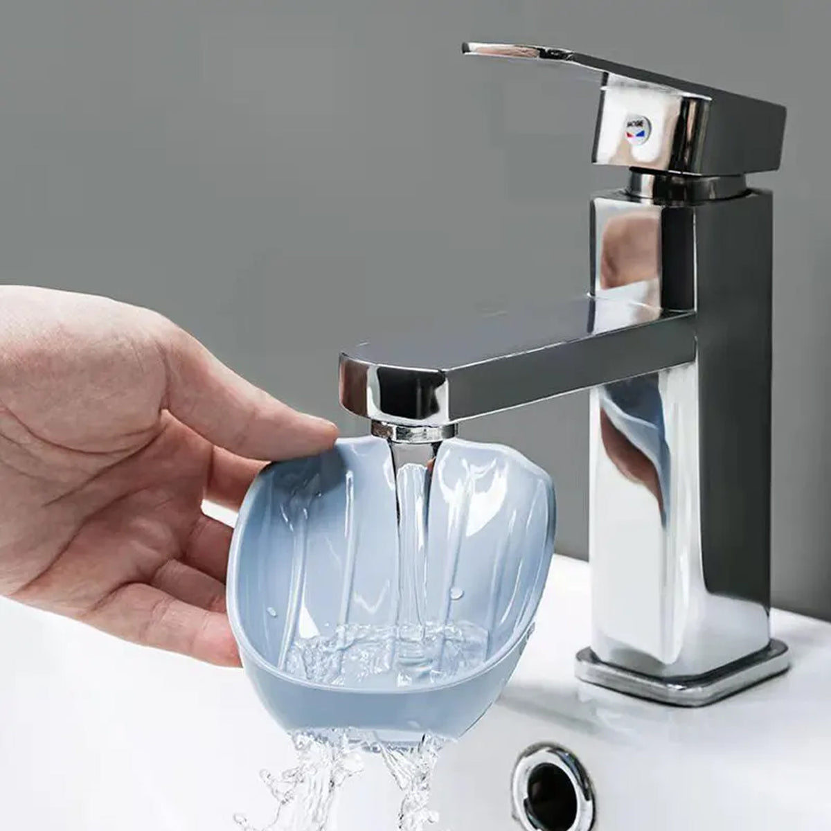 Self-Draining Soap Dish â Wall Mounted, No Drill | VelvetBubbles