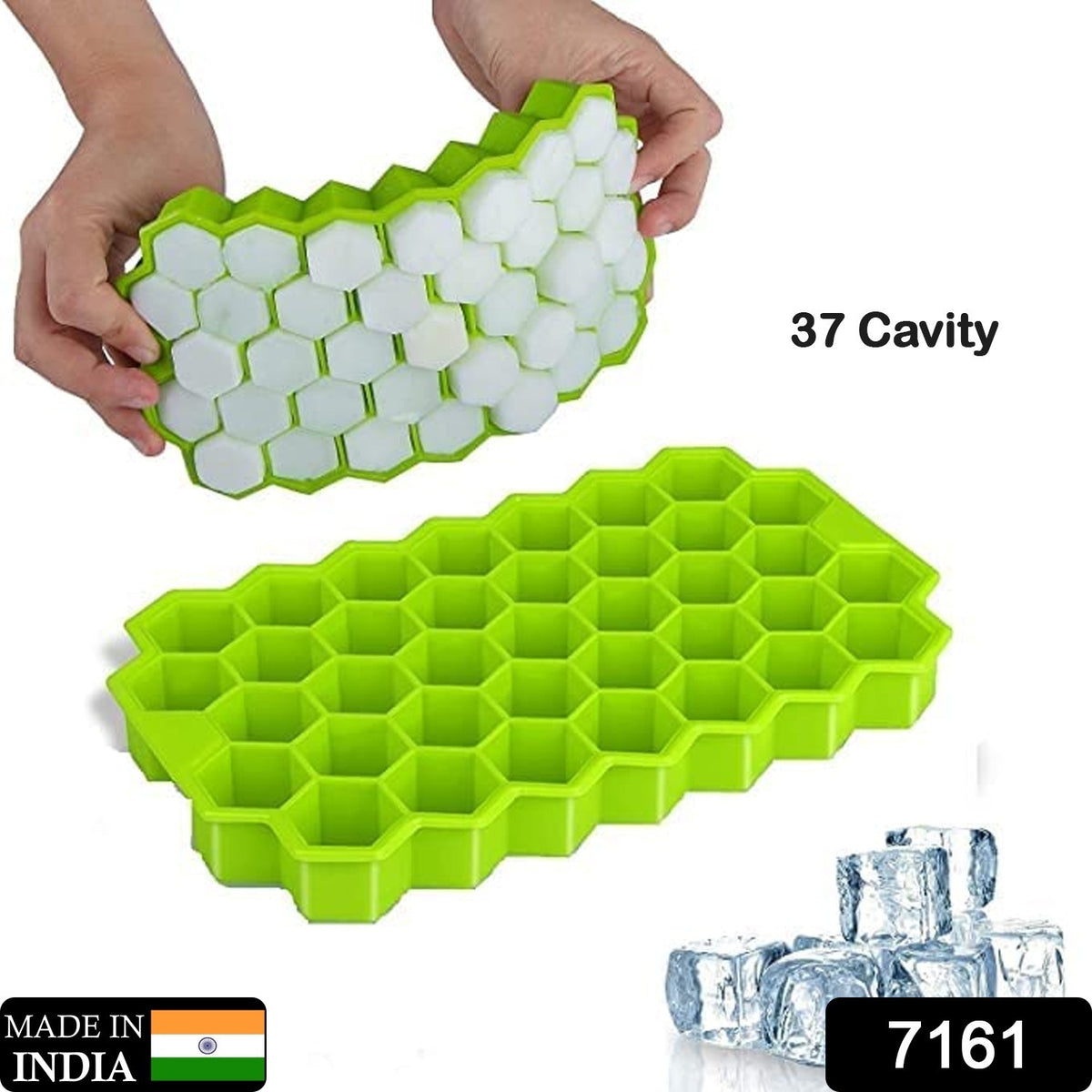 Silicone Ice Cube Tray â 37 Honeycomb Cubes | ChillPour