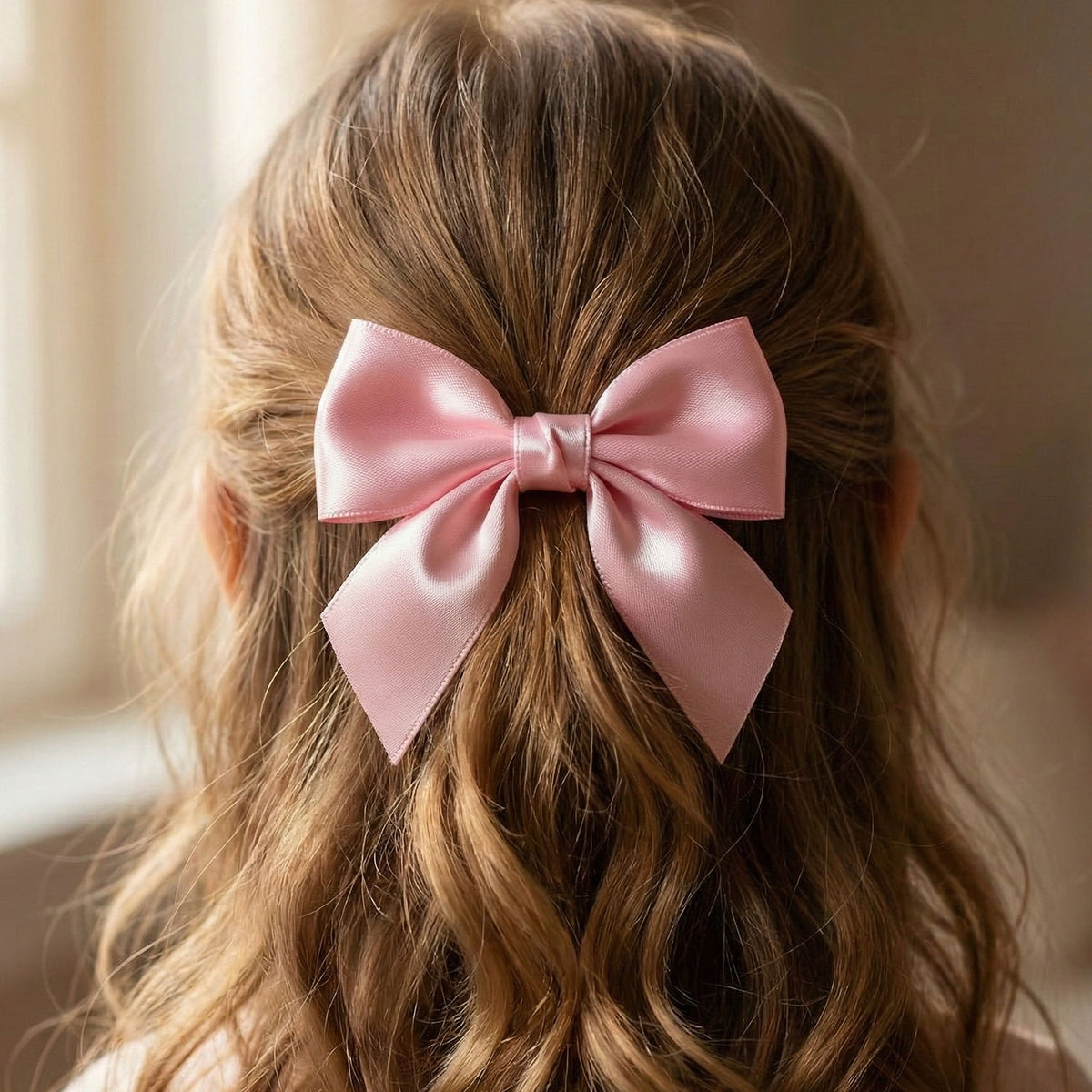 Satin Hair Bow Clip â Stylish & Comfortable Hair Accessory