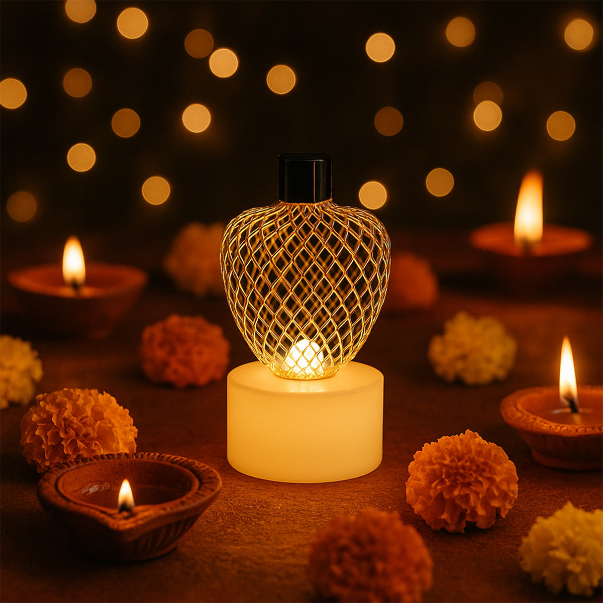 Apple Shape LED Tealight Candles â Flameless Decorative Set of 12