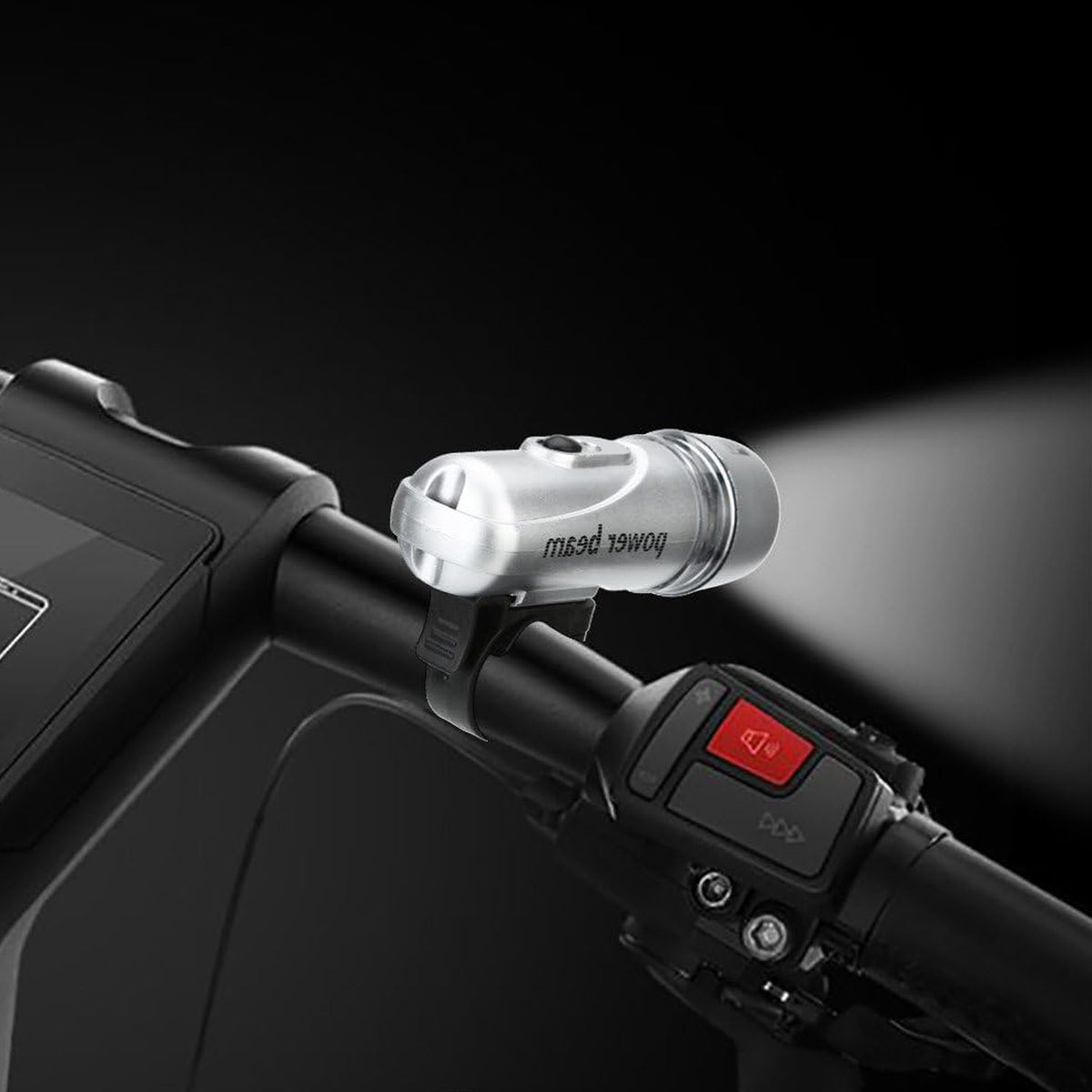 Power Beam Led Bicycle Headlight - (1 Pc)
