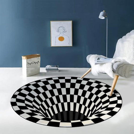 3D Space Round Carpet â Non-Slip Optical Illusion Rug