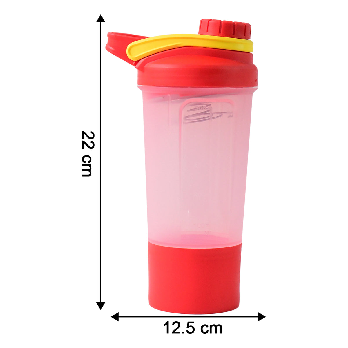 Gym Shaker Bottle 550ml â Leak-Proof with Mixing Ball