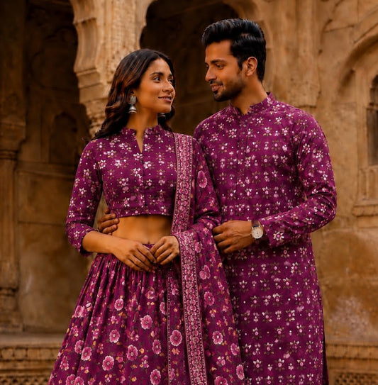 Handcrafted Bagru Cotton Couple Set | Navratri & Diwali Festive Collection