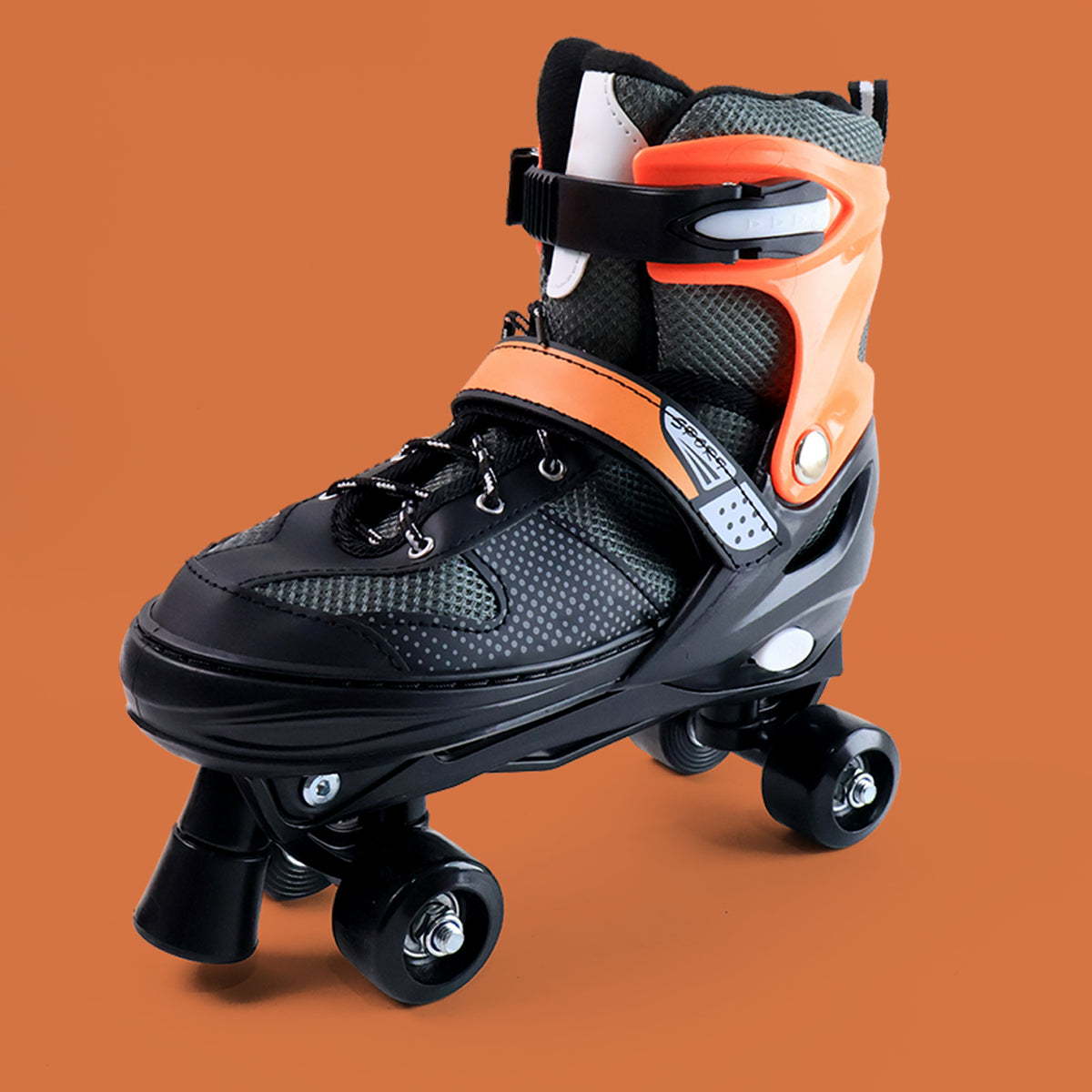 Adjustable Quad Roller Skates for Kids â XL Size with Safety Features