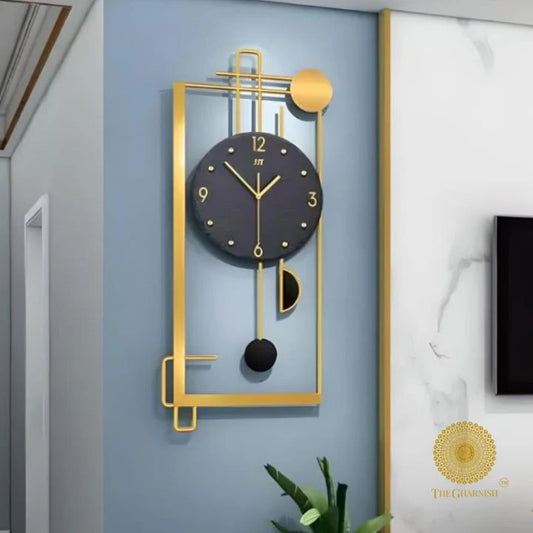 Pendulam Replica Framed Wall Clock