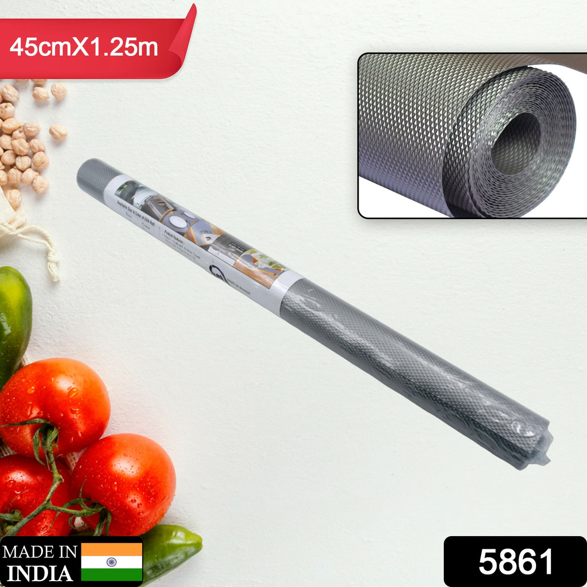 Anti-Slip Shelf Liner â Multipurpose Mat 45cmx1.25m | Bathora