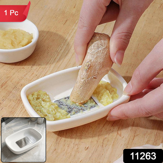 Garlic Ginger Grater Plate â Quick, mess-free food prep tool