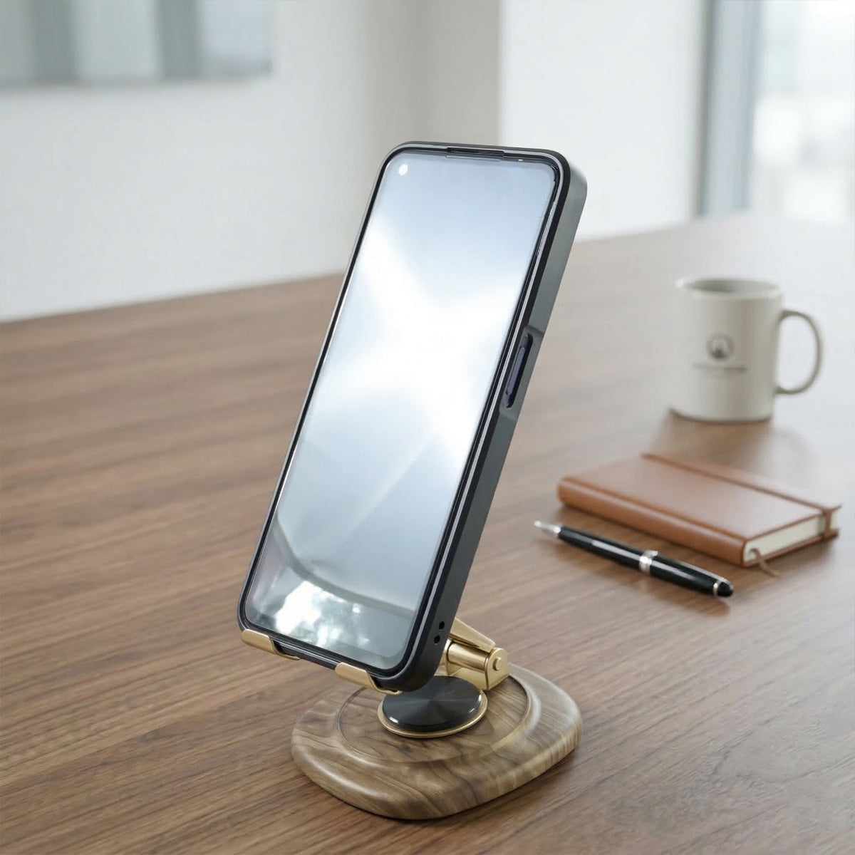 Adjustable Mobile Phone Stand â Sturdy & Compact Workspace Accessory