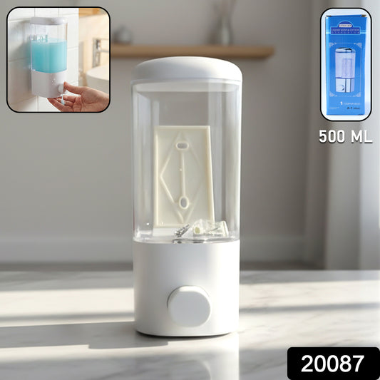 Liquid Soap Dispenser 500ml â Wall Mount with Manual Push