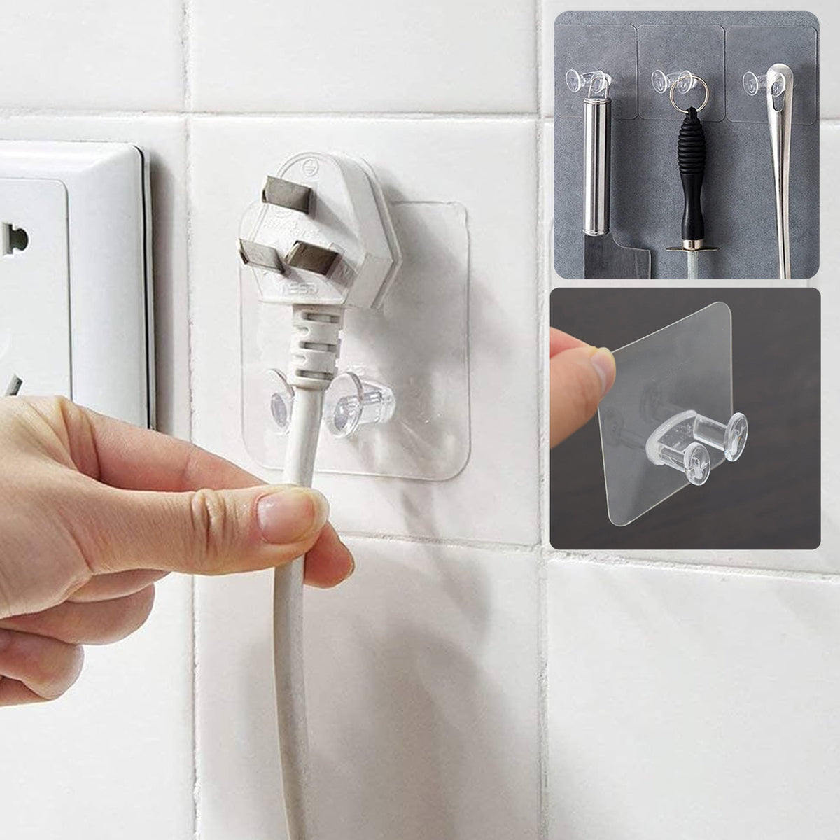 Adhesive Wall Hooks â Strong Hold & No Damage Walls